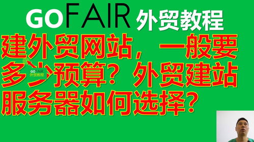 外贸建站预算与服务器选择指南 自助建站全解析
